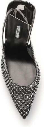 Le Silla Womens Pumps Gilda Pewter Upper: Nylon High Heel Shoes