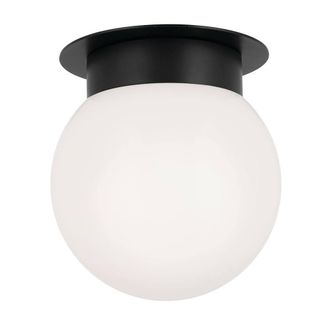 Netlighting Kichler Albers Globe Ceiling Light Contemporary Black 1x E27