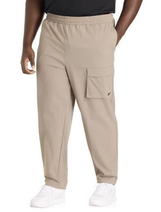 Reebok Big & Tall Performance Cargo Pants in Taupe at Nordstrom, Size 1X Big