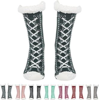 Generic Slipper Socks Ultra-Thick Cute Slipper Home Socks Non-Slip Indoor Winter Warm Home Socks for Women Men, Cozy Soft Thermal House Socks with Grippers