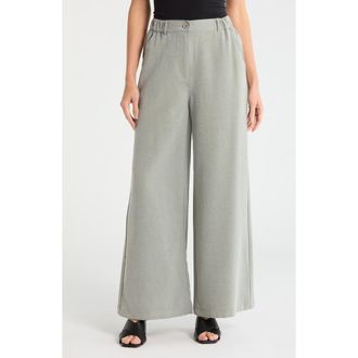 Max Studio Wide Leg Pants in Sage at Nordstrom Rack, Size Large