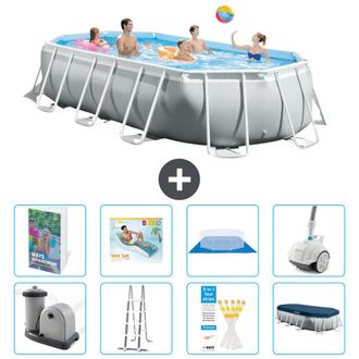 Intex Piscina Prism Frame Oval - 503x274x122 Cm - 9-piezas S584