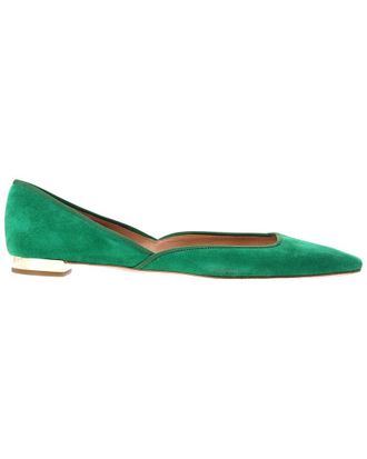 Aquazzura Womens Suede Maia Ballet Flat (Authentic Pre-Loved)