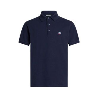 Etro Heren, Tops, Blauw, Maat: L Katoen