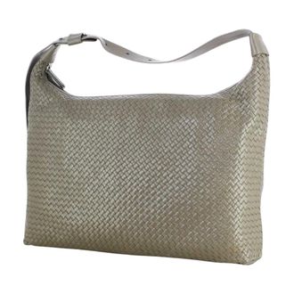 Allan K Bolso de Hombro Tejido - Bags - Mujer - Verde - ONE SIZE