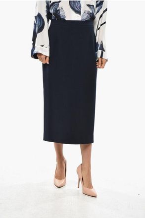 Alessandra Rich Longuette in Lana con Spacco Posteriore taglia 42