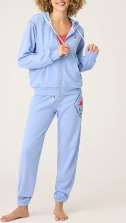 PJ Salvage Lady Luck Hooded Pajamas in Peri at Nordstrom Rack, Size X-Small