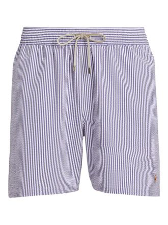 Polo Ralph Lauren striped-design swim shorts - Purple