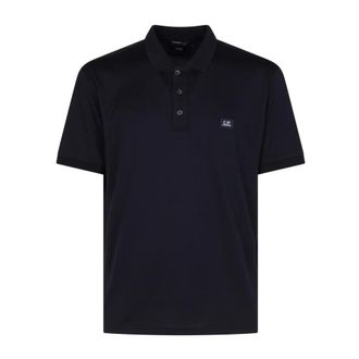C.P. Company Gasato Short Sleeve Polo - male - C.P. Company - Polo Shirts - Blue - XL - Tops