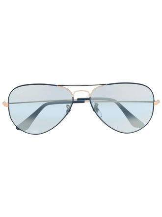 Ray-Ban aviator sunglasses - unisex - Metal (Other) - 58 - Blue