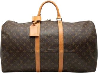 Louis Vuitton Pre-owned Weekend Bags, female, Brown, Size: ONE SIZE Pre-owned Keepall 55