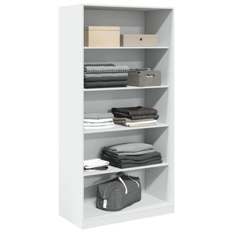 Berkfield Home Wardrobe White 100x50x200 cm Engineered Wood | Size: 100 x 50 x 200 cm