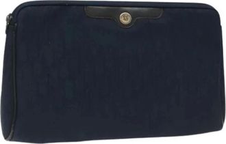 Dior Pre-owned Clutches, female, Blue, Size: ONE SIZE Pre-owned Clutch Bag