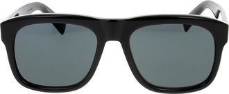 Saint Laurent Oversized vierkante zonnebril - unisex - Zonnebrillen - Zwart - ONE Size - Nylon - Accessoires