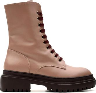 L'autre Chose Ancient Pink Anfibio Laarzen - Dames - Veterlaarzen - Roze - 37 1/2 EU - Schoenen