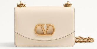 Valentino Garavani Borsa Piccola A Spalla Valentino Garavani Vain In Vitello Lucido Donna BURRO UNI