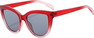 Generic Outdoor Womens Vacation Sunglasses Mens Sports Vacation Commuter Sun Glasses(Red)