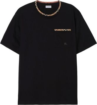 Burberry Hombre, Camisetas, Negro, Talla: L