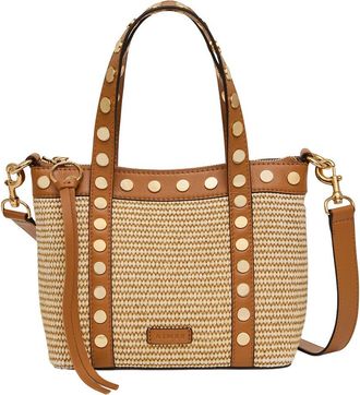 Aimee Kestenberg Jagger Raffia & Leather Mini Tote