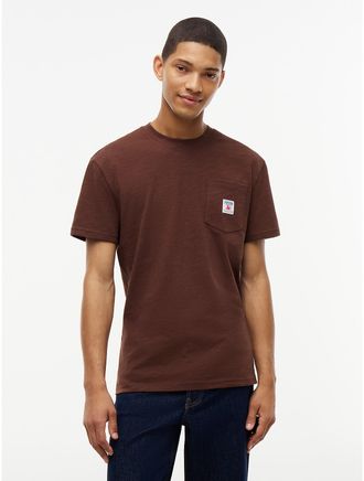 Tommy Hilfiger Mens Tommy Jeans Pegasus Logo Pocket T-Shirt - Hemlock Brown - XL