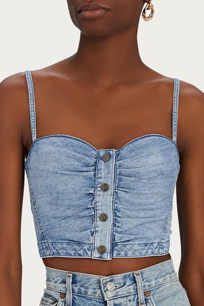 Noam Sylvie Bustier In Denim