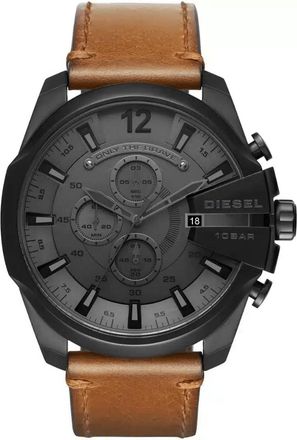 Diesel Mega Chief DZ4463 51mm Chronograph Mens Watch - Brown Stainless Steel - One Size