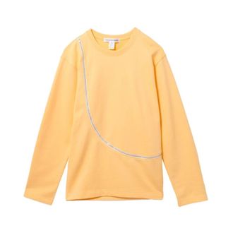 Comme Des Gar&ccedil;ons Sweatshirts, male, Yellow, Size: XS Zip Detail Sweatshirt