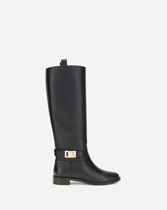 Ferragamo Stivale fibbia Hug Woman 9.5