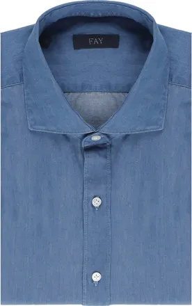 Fay Blue Denim Shirt