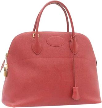 Herm&egrave;s Pre-owned Vintage Handtas - Dames - Vintage Handtas - Rood - ONE Size - Leer - Vintage