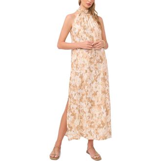 Vince Camuto Halter Maxi Shift Dress in Natural at Nordstrom Rack, Size Medium