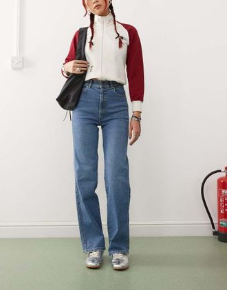 Dr. Denim Moxy - Jeans dritti blu Cape vintage chiaro invecchiato