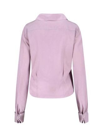 Maison Margiela Womens Shirts Pink Silk
