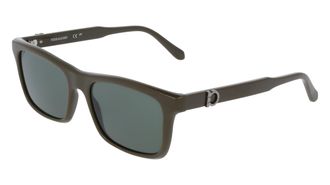 Ferragamo Green Square Mens Sunglasses SF2060SE 324 55