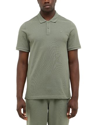 Mustang Poloshirt MUSTANG PACO, Herren, Gr. 3XL, agave gr&uuml;n, Jersey, Obermaterial: 100% Baumwolle, normal normal, ohne Ausschnitt, Shirts Poloshirt