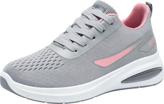 Generic 2026 Running Shoes Fashion Sneakers Breathable Mesh Lace Up Casual Lightweight Comfort Walking Sport (Grey, 3.5)