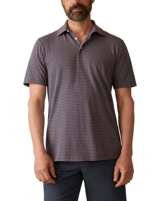 Faherty Retreat Striped Polo Shirt