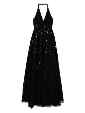 Saiid Kobeisy Embroidered Long Dress