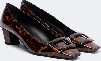 Roger Vivier Belle Vivier printed patent leather pumps