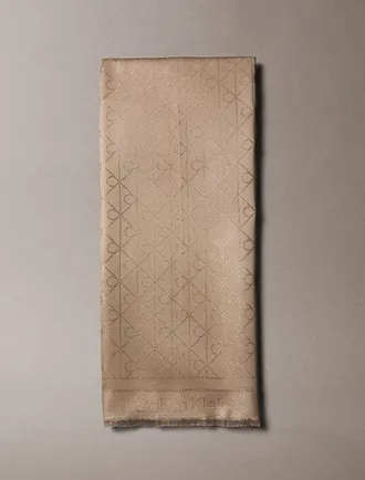 Calvin Klein Glanzende sjaal met all-over logo embleem