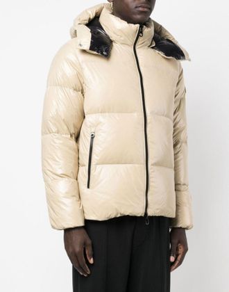 Duvetica Mens Tifo Puffer Down Jacket Beige Clothing > Coats &