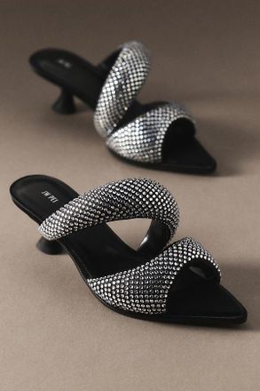 JW PEI Sara Crystal Mule Heels
