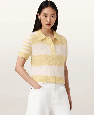 AllSaints Clem Polo T-Shirt