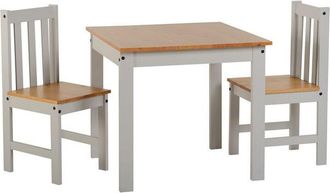 Seconique Seconique - Ludlow 1+2 Dining Set - Grey/Oak Lacquer