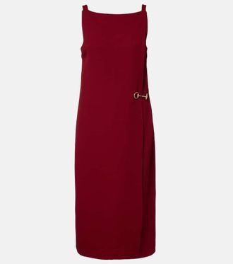 Gucci Abito midi Horsebit in sabl&eacute;