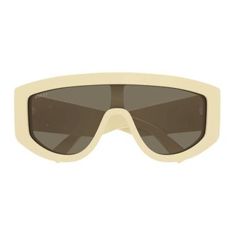 Gucci Sunglasses, female, Beige, Size: ONE SIZE Sunglasses