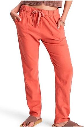 Roxy On The Seashore Linen Cargo Trousers Freizeithose f&uuml;r Damen | rot