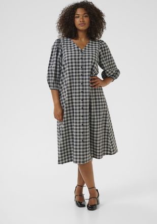 Kaffe Curve Jurk KCelina Jurk A-shape black darkgrey