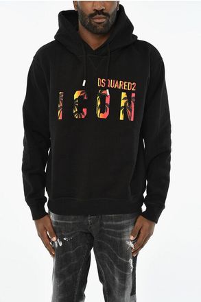 Dsquared2 ICON Cotton Hoodie with Frontal Logo size Xl