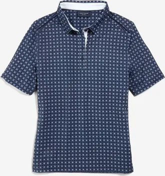 Cole Haan Womens Topspin Polo Shirt - Blue Size Medium